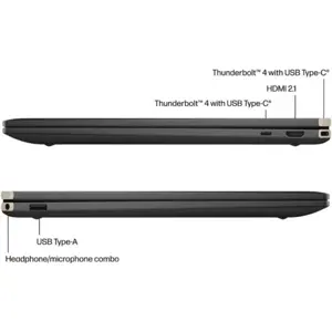 HP Spectre x360 16-AA0013DX 2-in-1 Laptop Intel Core Ultra 7 155H 16GB LPDDR5x 1TB SSD 16" WQXGA IPS Touchscreen Intel Arc Graphics Backlit Keyboard Windows 11 Nightfall Black