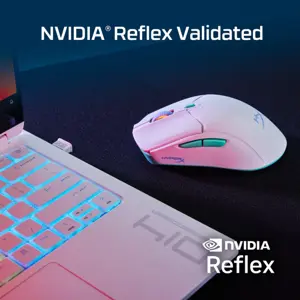 HyperX Pulsefire Haste 2 Core Wireless Gaming Mouse - White (8R2E7AA), Lightweight 53g, 80-Hour Battery, Dual Connectivity