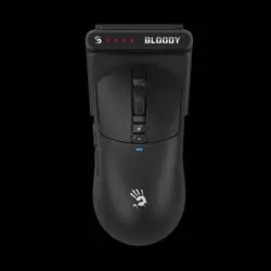 A4Tech Bloody R72 Pro Duo Dual Mode Wireless Gaming Mouse Black – 26000 CPI RGB Esports Mouse with 2.4GHz Wireless & USB Wired Connectivity