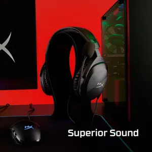 HyperX Cloud Stinger 2 Wired Gaming Headset 519T1AA - 50mm Drivers, Noise-Cancelling Mic, Multi-Platform
