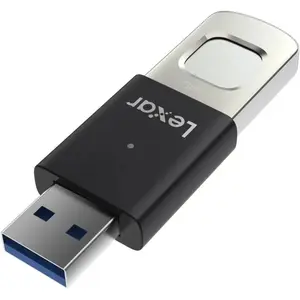 Lexar JumpDrive Fingerprint F35 PRO 256GB USB 3.2 Gen 1 Flash Drive – Up To 400MB/s High-Speed Metal USB Drive with Fingerprint Security & 256-bit AES Encryption