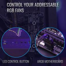 AeroCool NightHawk Duo ARGB Mid-Tower E-ATX Gaming PC Case