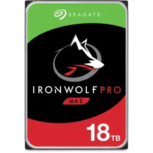 Seagate IronWolf Pro 18TB NAS Hard Drive – ST18000NE000 SATA 6Gb/s 3.5" 256MB Cache CMR HDD