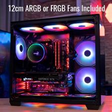 AeroCool Dryft ARGB Tempered Glass Mid-Tower ATX Gaming PC Case - Black