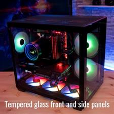 AeroCool Dryft ARGB Tempered Glass Mid-Tower ATX Gaming PC Case - Black