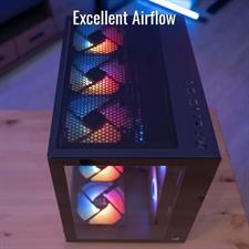 AeroCool Dryft ARGB Tempered Glass Mid-Tower ATX Gaming PC Case - Black