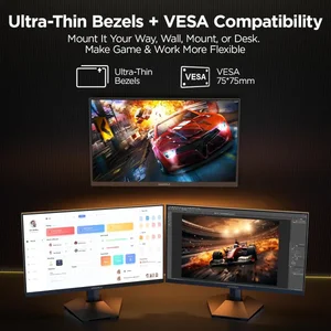 Koorui G2421V 24" Gaming Monitor, 180Hz 1ms Fast IPS Monitor, 1440P HDR400 Display, 90% DCI-P3 Color Gamut, Adaptive Sync, Slim Frame, VESA Mountable, HDMI 2.0, DP 1.4