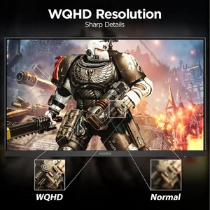Koorui G2421V 24" Gaming Monitor, 180Hz 1ms Fast IPS Monitor, 1440P HDR400 Display, 90% DCI-P3 Color Gamut, Adaptive Sync, Slim Frame, VESA Mountable, HDMI 2.0, DP 1.4