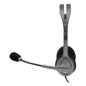 Logitech H110 Stereo Wired Headset - Noise-Cancelling Mic, PC/Mac/Laptop, 3.5mm Jack, Lightweight