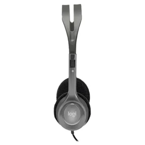 Logitech H110 Stereo Wired Headset - Noise-Cancelling Mic, PC/Mac/Laptop, 3.5mm Jack, Lightweight