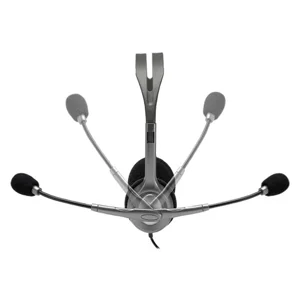 Logitech H110 Stereo Wired Headset - Noise-Cancelling Mic, PC/Mac/Laptop, 3.5mm Jack, Lightweight