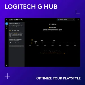 Logitech G203 Lightsync Wired Gaming Mouse - Black, 8000 DPI, 6 Programmable Buttons, RGB Lighting - 910-005796