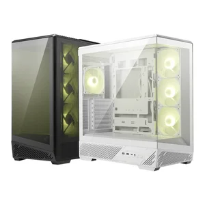 MSI MAG Pano 130R PZ Mid-Tower ATX PC Case - High Airflow, 360mm Radiator Support, Four ARGB Fans, Panoramic Tempered Glass