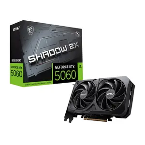 MSI GeForce RTX 5050 SHADOW 2X 8G OC Graphics Card | 8GB GDDR6 PCIe Gen 5 Gaming GPU