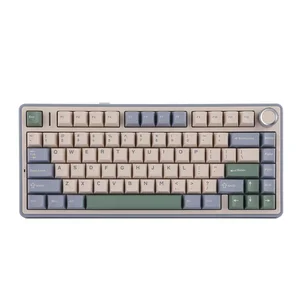 AULA F75 Ceder Green (Light Purple + Beige + Light Green) Reaper Switch Tri-Mode Mechanical Gaming Keyboard - Wireless Hot-Swap RGB