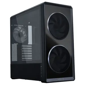 Lian Li LAN217INFX LANCOOL 217 INF ATX Mid-Tower Case – Black, Infinity Mirror Tempered Glass Front, 2x170mm + 140mm Fans, E-ATX