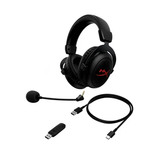 HyperX Cloud II Core Wireless Gaming Headset with DTS Headphone:X Spatial Audio, 80-Hour Battery, 2.4GHz Wireless, Detachable Noise-Cancelling Mic