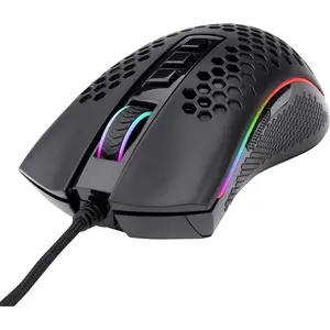 Redragon Storm Elite M988 RGB Ultra-Lightweight Wired Gaming Mouse – 12400 DPI PixArt Sensor, RGB Honeycomb Gaming Mouse, 6 Programmable Buttons, Esports FPS Gaming Mouse