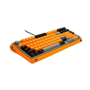 Rapoo ESK750 RGB Backlit Mechanical Gaming Keyboard – Orange Grey Black | High-Performance Wired Gaming Keyboard