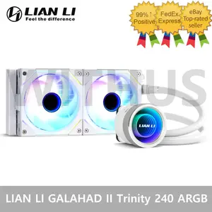 Lian Li Galahad II Trinity 240 SL-INF Edition 240mm AIO Liquid CPU Cooler – White, Infinity Mirror ARGB Fans