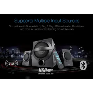 F&D A140X 2.1 Bluetooth Multimedia Woofer Speakers with Deep Bass & Remote