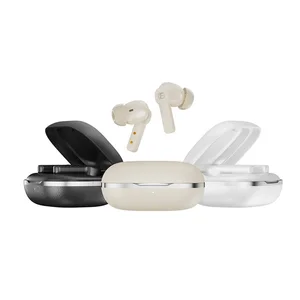 Faster Orvon Wireless Earbuds – Digital Display, Leather Design, ANC+ENC, Up to 25 Hrs Playtime
