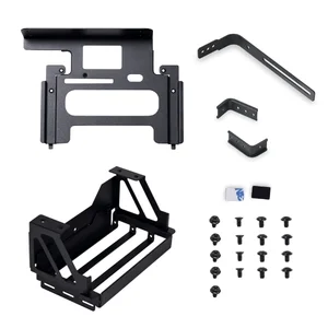 Lian Li O11DE-6X O11 Dynamic EVO Upright GPU Kit – Bracket Only, Black, Vertical GPU Mount Bracket
