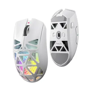 AULA SC620 Honeycomb PAW3311 12000DPI Wireless Gaming Mouse White