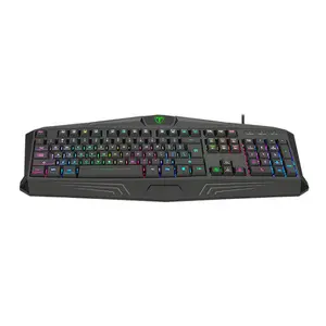 T-Dagger Tanker TGK202 Wired Gaming Keyboard 104 Membrane Key RGB Backlit USB Keyboard