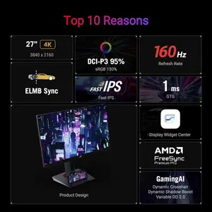 ASUS ROG Strix XG27UCS 27" 4K UHD Fast IPS Gaming Monitor - 160Hz USB-C HDR400