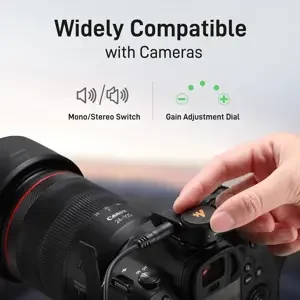 Maono Wave T5 PA3 Wireless Lavalier Microphone Type-C / Lightning & Camera Receiver | 300m Range AI Noise Reduction 30H+ Battery Vlogging Streaming Interview Mic System