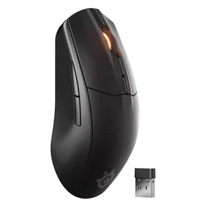 SteelSeries Rival 3 Gen 2 Wireless RGB Gaming Mouse Black – Dual Wireless 2.4GHz & Bluetooth, 18000 DPI TrueMove Air Sensor, Ultra-Low Latency Esports Mouse