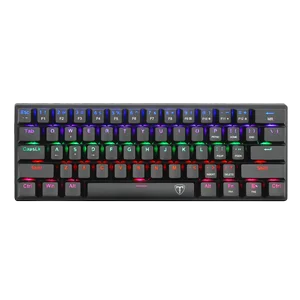 T-Dagger Arena TGK321 61-Key 60% Mechanical Gaming Keyboard with Outemu Blue Switches, Rainbow Backlight & N-Key Rollover