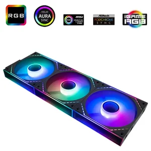 Thermalright TL-M12Q-S X3 120mm ARGB Case Fan Kit Black (3-Pack)