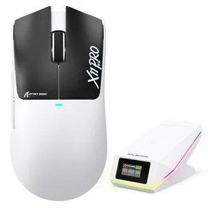Attack Shark X8 Ultra 8KHz Tri-Mode Wireless Gaming Mouse with C06 Ultra Cable – White