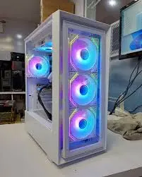SONIC C05 White Gaming Case With 4 Infinity ARGB Fans & Tempered Glass Side Panel