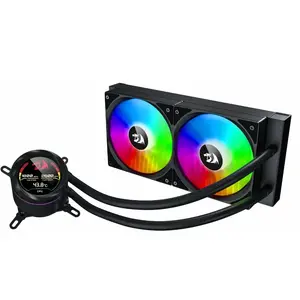 Redragon CCW-1019 240mm ARGB Liquid CPU Cooler AIO Cooler with Digital Display 120mm Fans Intel AMD Gaming PC Water Cooling System