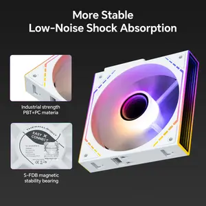 Thermalright TL-M12QRW-S ARGB Reverse Blade Case Fan (3-Pack) White