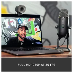 Logitech StreamCam Webcam - Full HD 1080p 60FPS, USB-C, 78° FOV, Smart Auto-Focus, Vertical Video Support