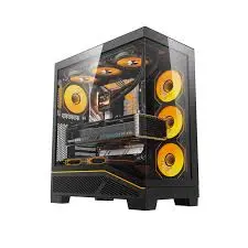 Darkflash K430 ATX Gaming PC Case White - Tempered Glass Mid Tower Cabinet with 6 ARGB Fans, 410mm GPU Clearance, 360mm Radiator Support