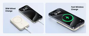 UGREEN PB561 10000mAh Mini Magnetic Wireless Power Bank White – 20W PD Fast Charging, MagSafe Compatible Portable Charger