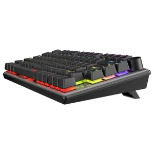 Meetion MK006 PRO 75% Mechanical Gaming Keyboard – Metal Top Cover, Detachable USB-C, Hot-Swappable Red Switches, RGB Backlit