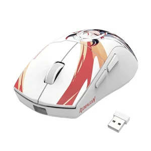 Redragon K1NG Max M918 AKG Pro Tri-Mode Wireless Gaming Mouse White – 26000 DPI PixArt PAW3395 Sensor, Bluetooth 5.0, 2.4GHz Wireless & Wired Ultra-Lightweight Esports Mouse