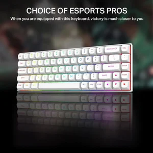 HZ-68 RGB Mechanical Keyboard 68 Keys White