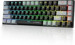 E-YOOSO Z-686 RGB Mechanical Keyboard 65% Hot-Swappable