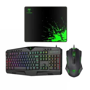 T-Dagger TGS006 3-in-1 RGB Gaming Combo Set – 104-Key Membrane Keyboard, 7200 DPI Gaming Mouse & Gaming Mouse Pad