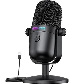 Redragon PULSAR GM303 USB RGB Streaming Microphone One Click Noise Control 360° Omnidirectional Gaming Condenser Mic for PC Podcast & YouTube