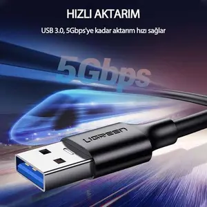 UGREEN USB 3.0 A Male to USB Type-C Male Fast Charging & 5Gbps Data Cable 1.5M Nickel Plated