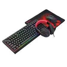 Redragon S148 4-in-1 RGB Gaming Combo Bundle | K515 RGB Gaming Keyboard + M616 Gaming Mouse + H120 Gaming Headset + P016 Mouse Pad