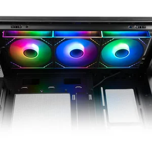 Thermalright TL-M12QR-S X3 120mm Reverse Blade ARGB PWM Case Fan Kit (3-Pack) - Black | Infinity Mirror High Airflow Cooling Fans